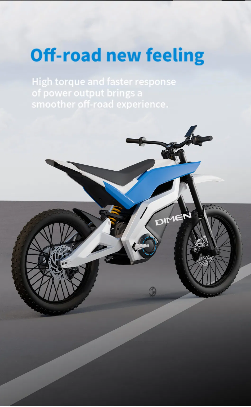 2024 China OEM ODM Factory 72V 1000W Mountain Dirt Ebike Electric off-Road Bike