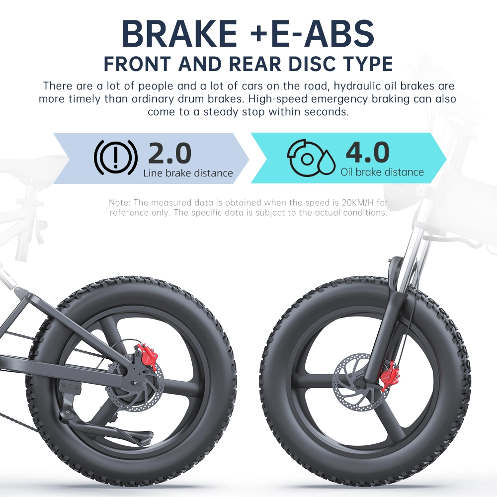 Rugged Fat Tire Ebike with 200kg Max Load, CE Certified, 48V500W Brushless Motor, and Aluminum Hydraulic Shock Absorption Suitable for All Terrains