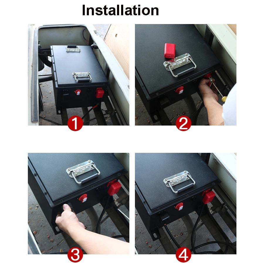 51.2V 105ah Lithium Iron Phosphate LiFePO4 Golf Cart, Sightseeing Vehicle, Low Speed Four Wheel Lithium Battery