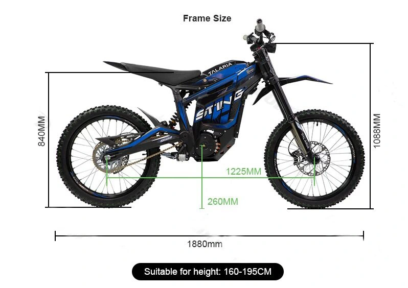 High Speed Electric Dirt Bike 60V 45ah 8000W Powerful E Bikefast off Road E Bike Electric Motorcycle for Adult