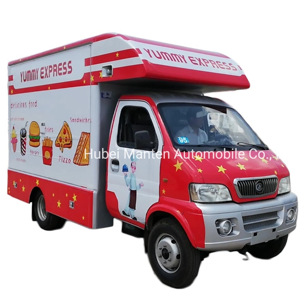 Mobile Outdoor Gasoline Engine Foton Forland Mini 4X2 6 Wheelers Food Wagon for Event