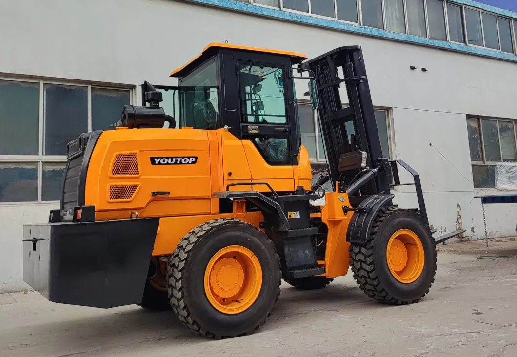 5on Hydraulic Lift Diesel off Road 4X4 All-Terrain Rough Forklift Four Wheel Drive Engineering