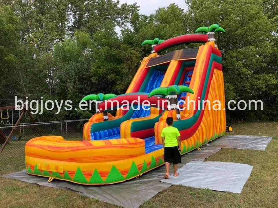 Big Inflatable Fun City Slide for Kids Factory Direct Sales