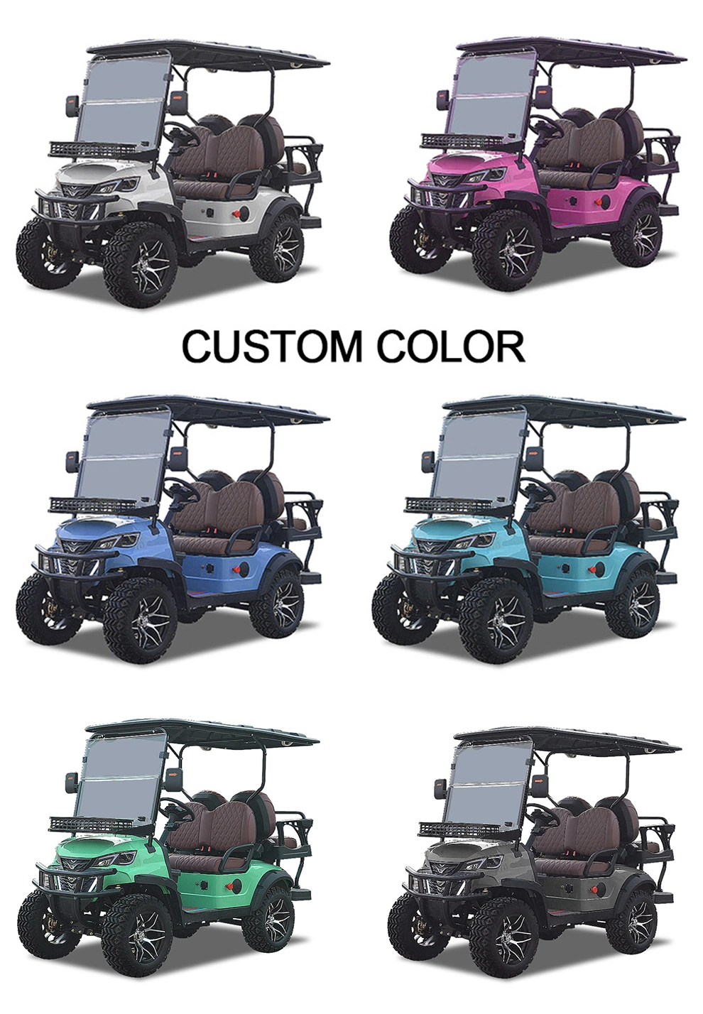 Battery Powered 7.5kw High Quality Mini Electric Golf Cart Car 4 Seats for Sale