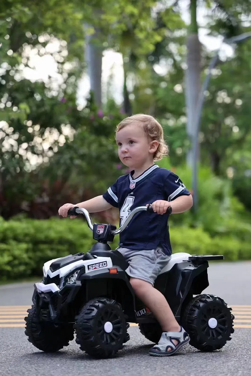 Kids Ride on ATV 4 Wheels Quad with Spring Suspension Electric Toy