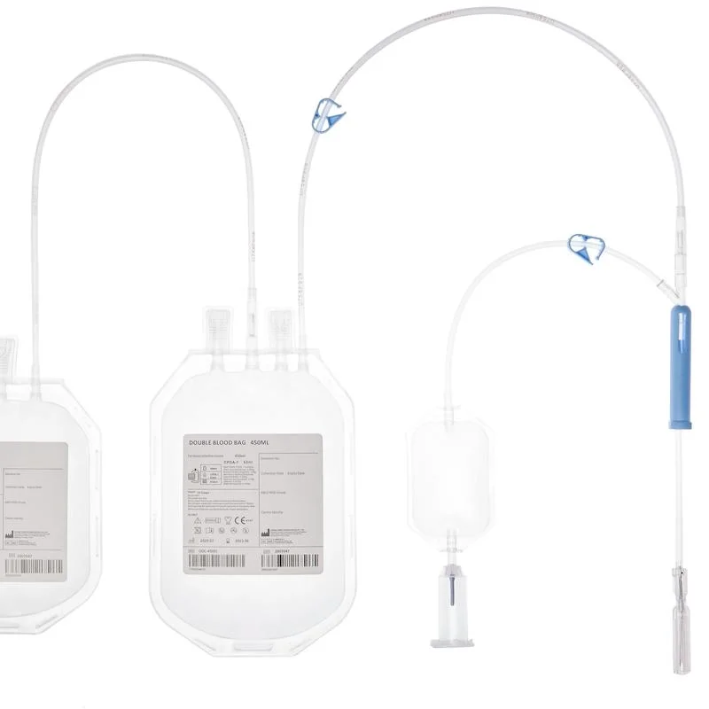 Medmount Medical Disposable Sterile 150ml/ 250ml/ 350ml/ 450ml/ 500ml Blood Transfusion Bag for Collection and Preservation