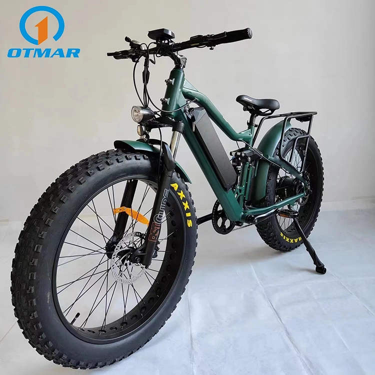 Full Suspension 26 Inch Fat Electric Mountain Bike Big Tire 26*4.8 Tire off- Road E Bike 1000W Rear Motorcycles Big Power Snow E Bike with CE