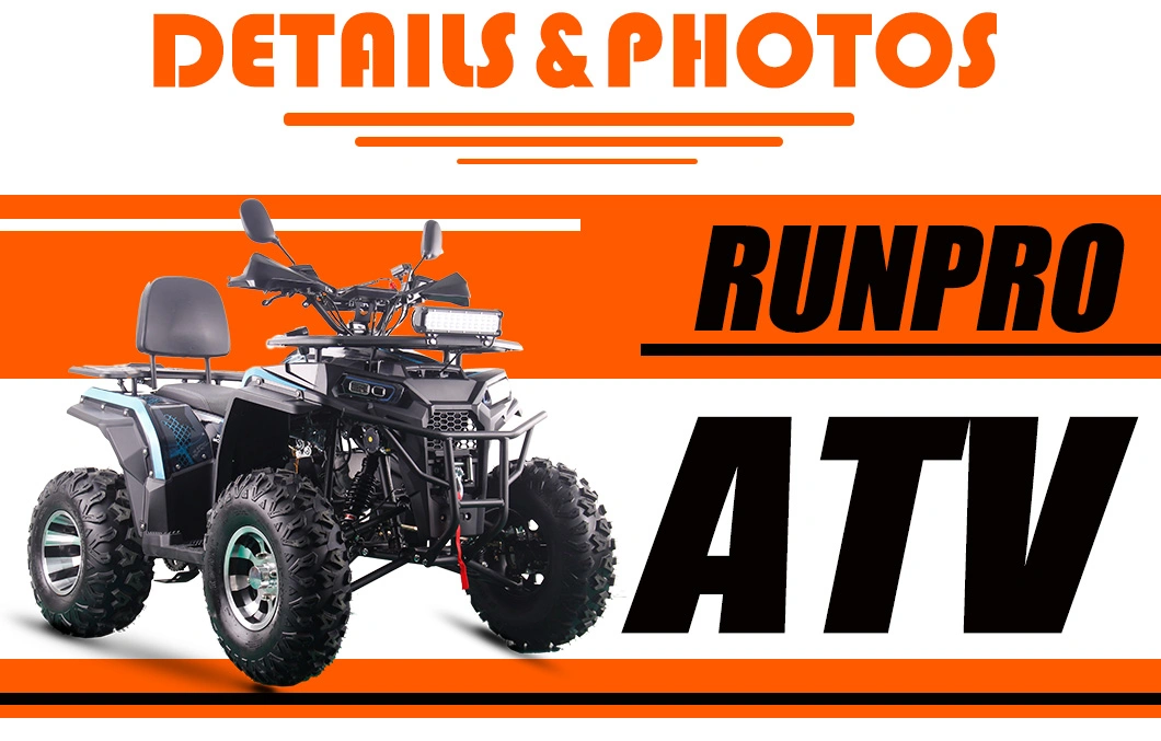 Runpro 110cc 125cc Chain Drive Automatic Four-Wheeler Motor Bike for Kids Electric Start ATV