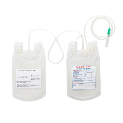Sacchetto monouso per la raccolta del sangue per uso medico per trasfusione singola doppia tripla quadrupla Sacchetto per sangue