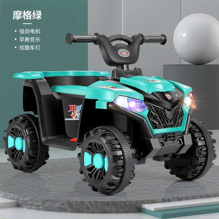 Children&prime;s Electric ATV Baby Early Education Music Four Wheel Motorcycle Toy Car Children&prime;s Rechargeable off-Road Vehicle