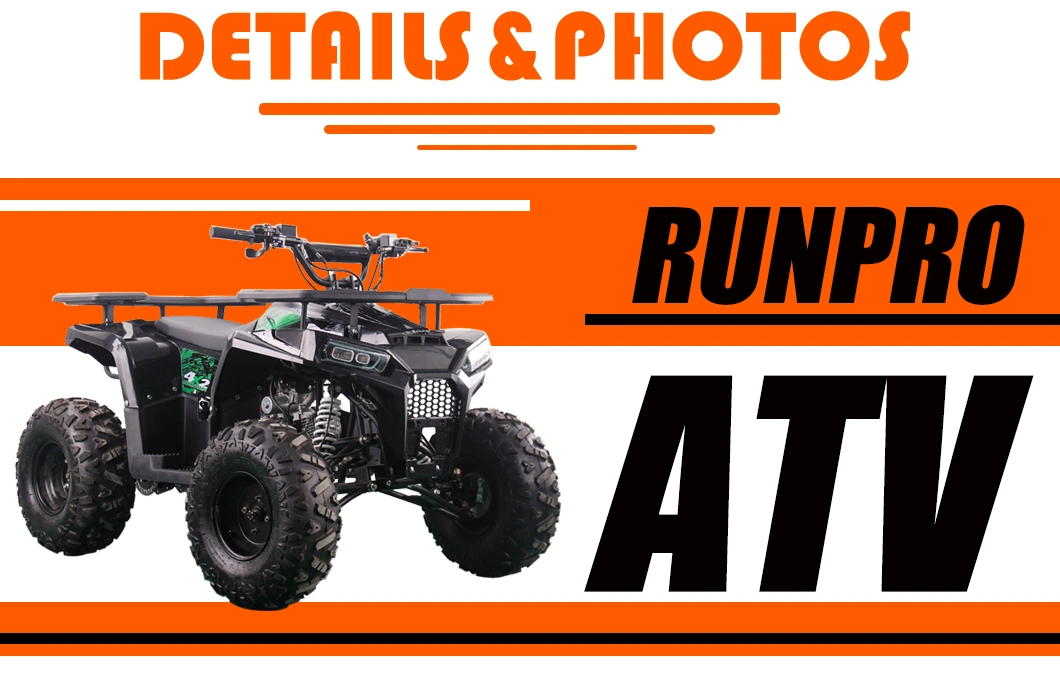 Gas ATV Quad with 200cc Automatic Engine for Adult 10 Inch Tire
