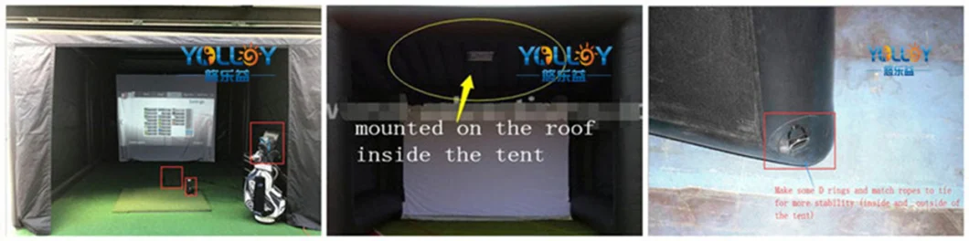 Mobile Inflatable Tent for Golf Simulator