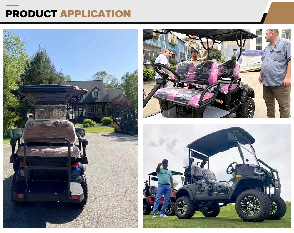 6 Seater Golf Cart Sightseeing Car Hunting Cart Lifted off-Road Beach Buggy