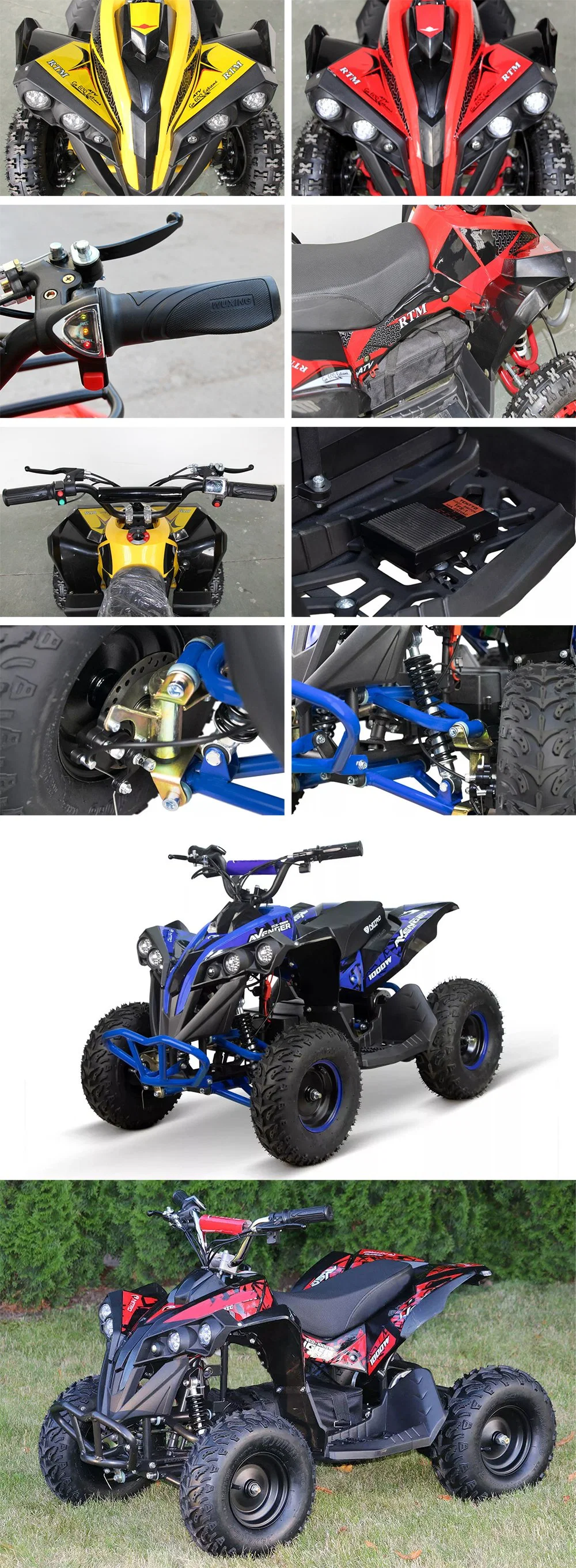 Kids Electric ATV 36V 800W 1000W Mini Atvs for Kids Mini Quads for Kids