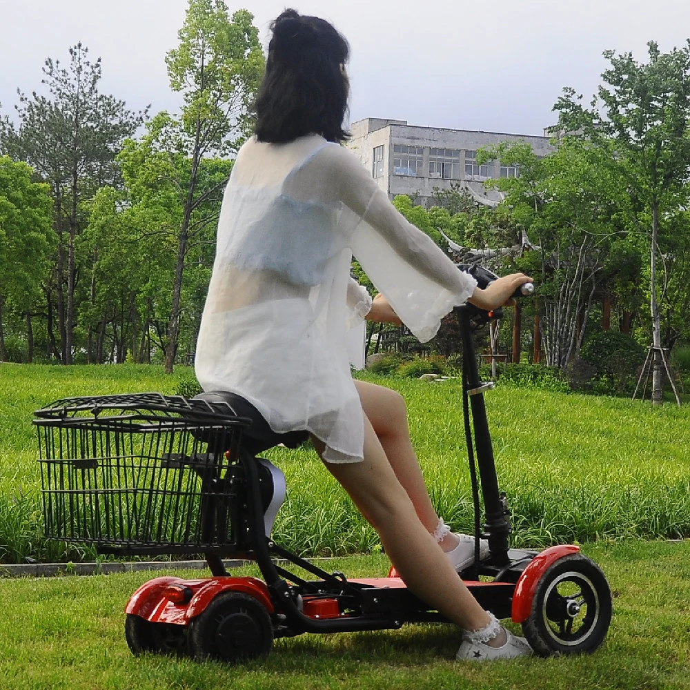 Disabled 4 Wheel Electric Folding Handicap Mobility Scooter for Elderly