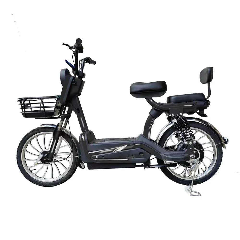 Tjhm-017nn Large-Size 400W Two-Seater Electric Two-Wheeled Bicycle Strong Electric Bicycle Bike 48V Light Small Two Adults New Energy