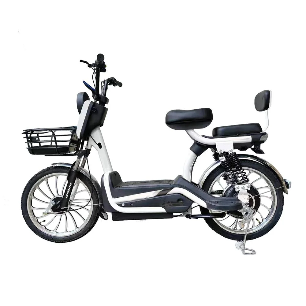 Tjhm-017nn Large-Size 400W Two-Seater Electric Two-Wheeled Bicycle Strong Electric Bicycle Bike 48V Light Small Two Adults New Energy