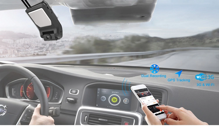 4G Quadruple 1080P H. 265 Adas+Dsm All in One Dashcam with GPS Tracking