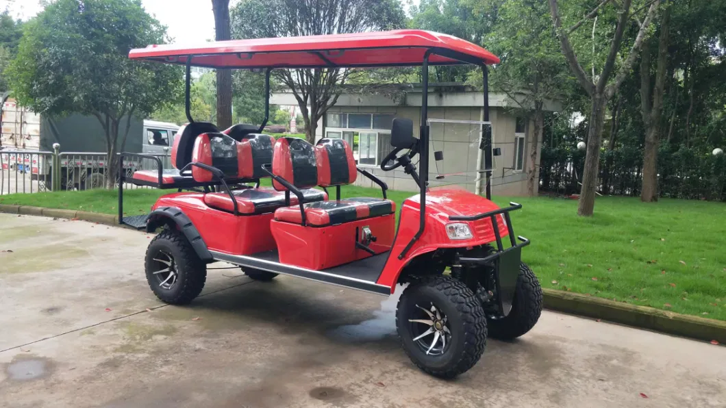 Four-Wheeled Gas Golf Cart Electric Vehicle with Roof Golf Car Competitive Price