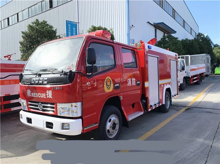 Factory Direct Sales DFAC 4X2 Double Row Cab 3000 Liters Water Tanker Fire Fighting Trucks Used Cars Special Vehicle Made in China