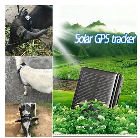 Solar Pets GPS Tracker Never Power off Waterproof for Animal Pet and Dog