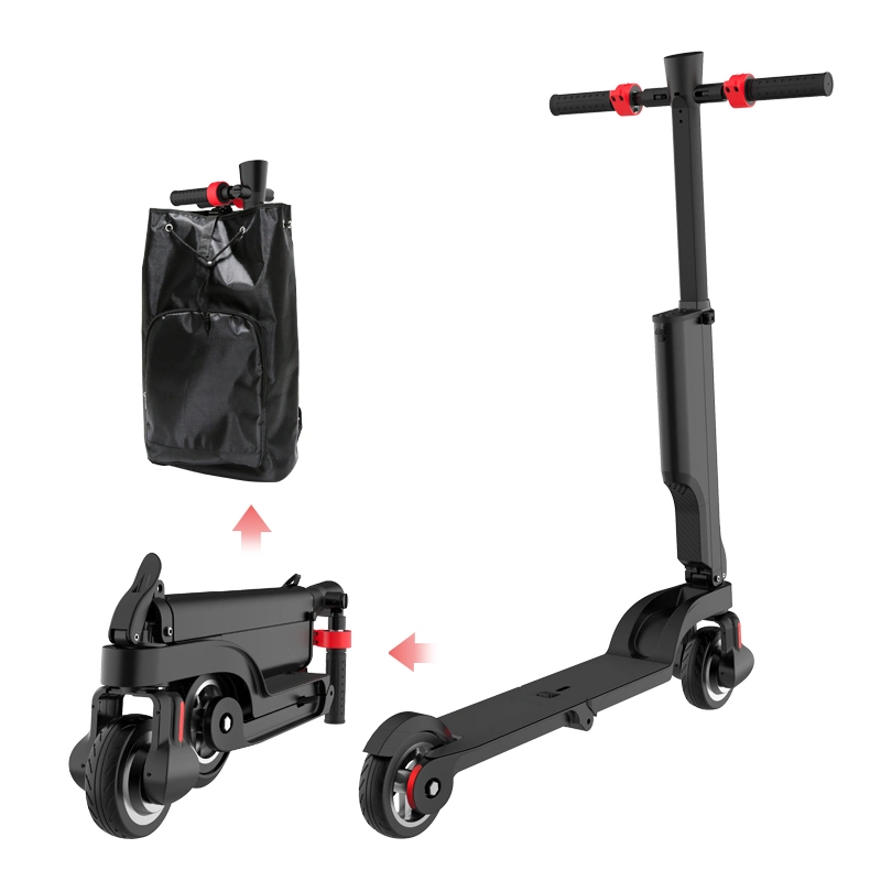 High Quality Cheap Hx X6 Electric Scooter 25km/H Backpack Folding Foldable Electric Scooter 5.5 Inch Solid Tire E-Scooter for Adults Roller Step Kick Scooters