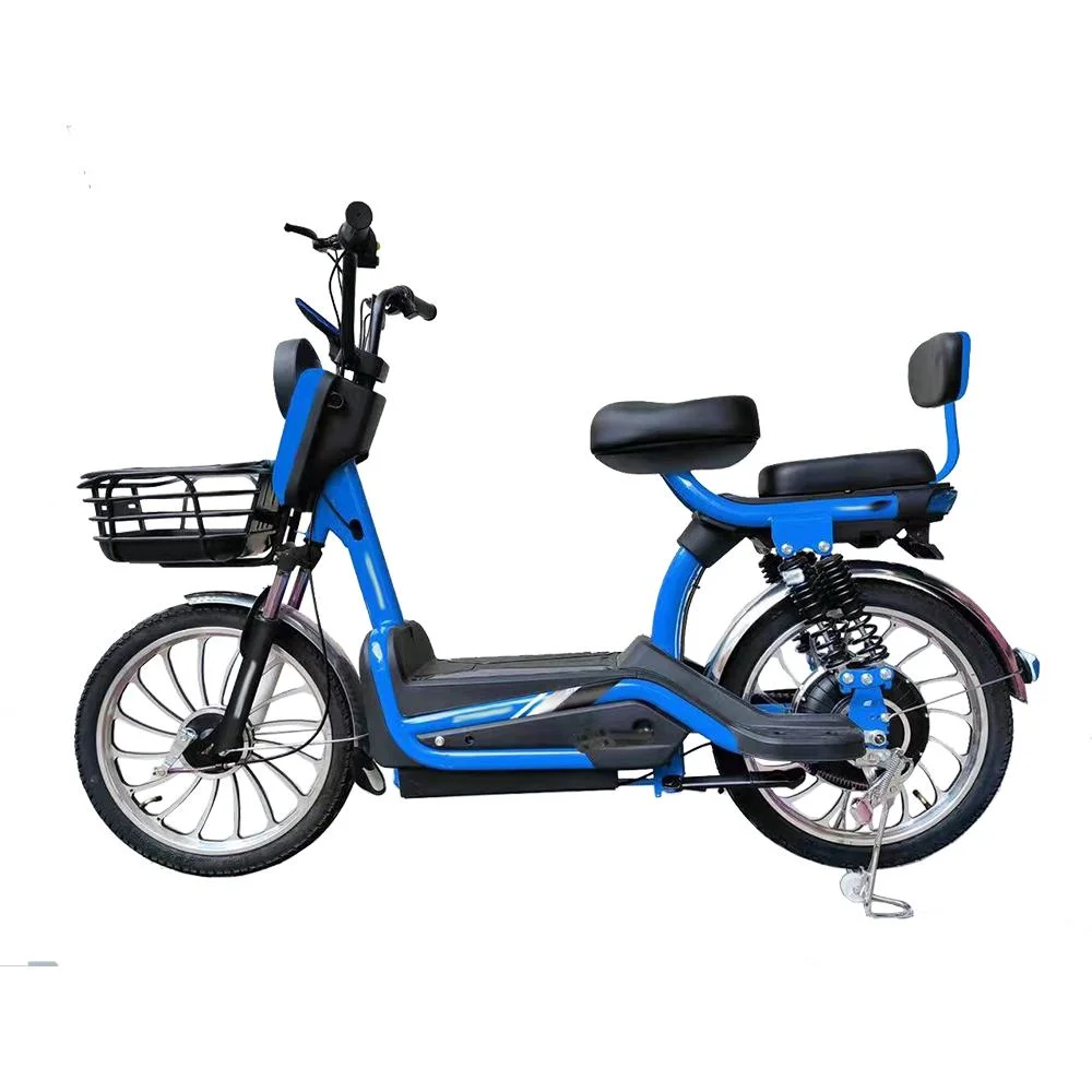 Tjhm-017nn Large-Size 400W Two-Seater Electric Two-Wheeled Bicycle Strong Electric Bicycle Bike 48V Light Small Two Adults New Energy