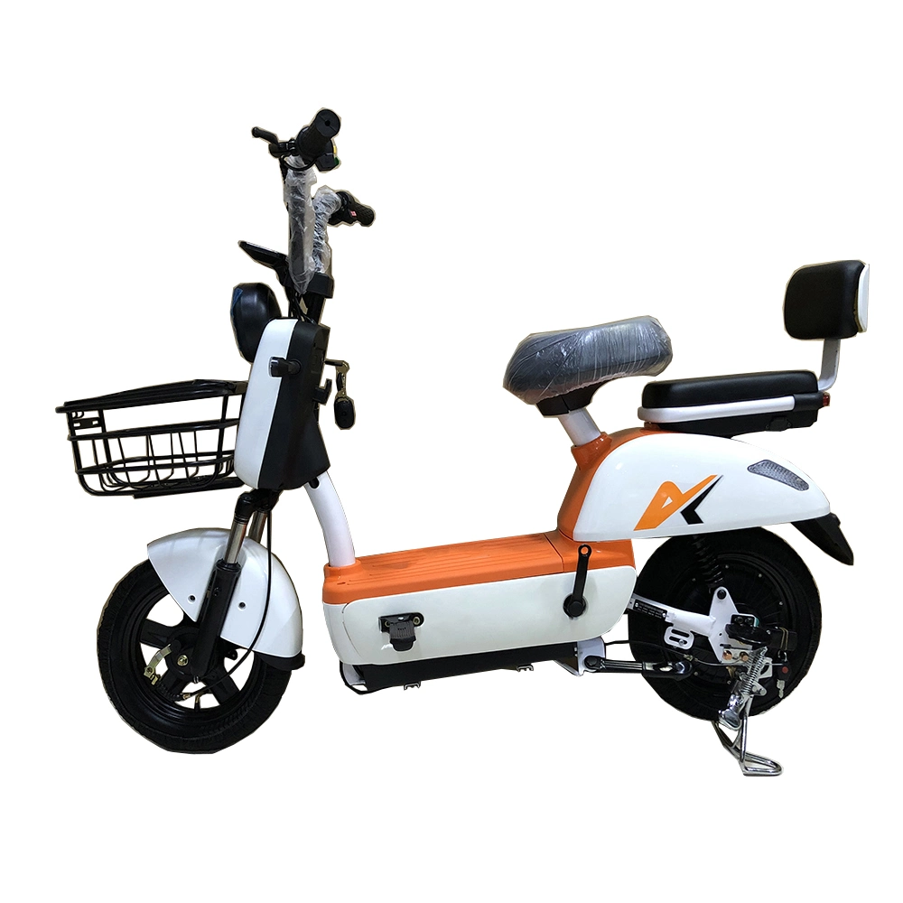2022 Factory Wholesale Adult Electric Car Electric Bicycle Two-Wheeled Battery Car Double Small Electric Motorcycle