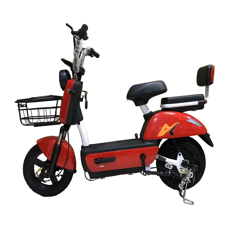2022 Factory Wholesale Adult Electric Car Electric Bicycle Two-Wheeled Battery Car Double Small Electric Motorcycle