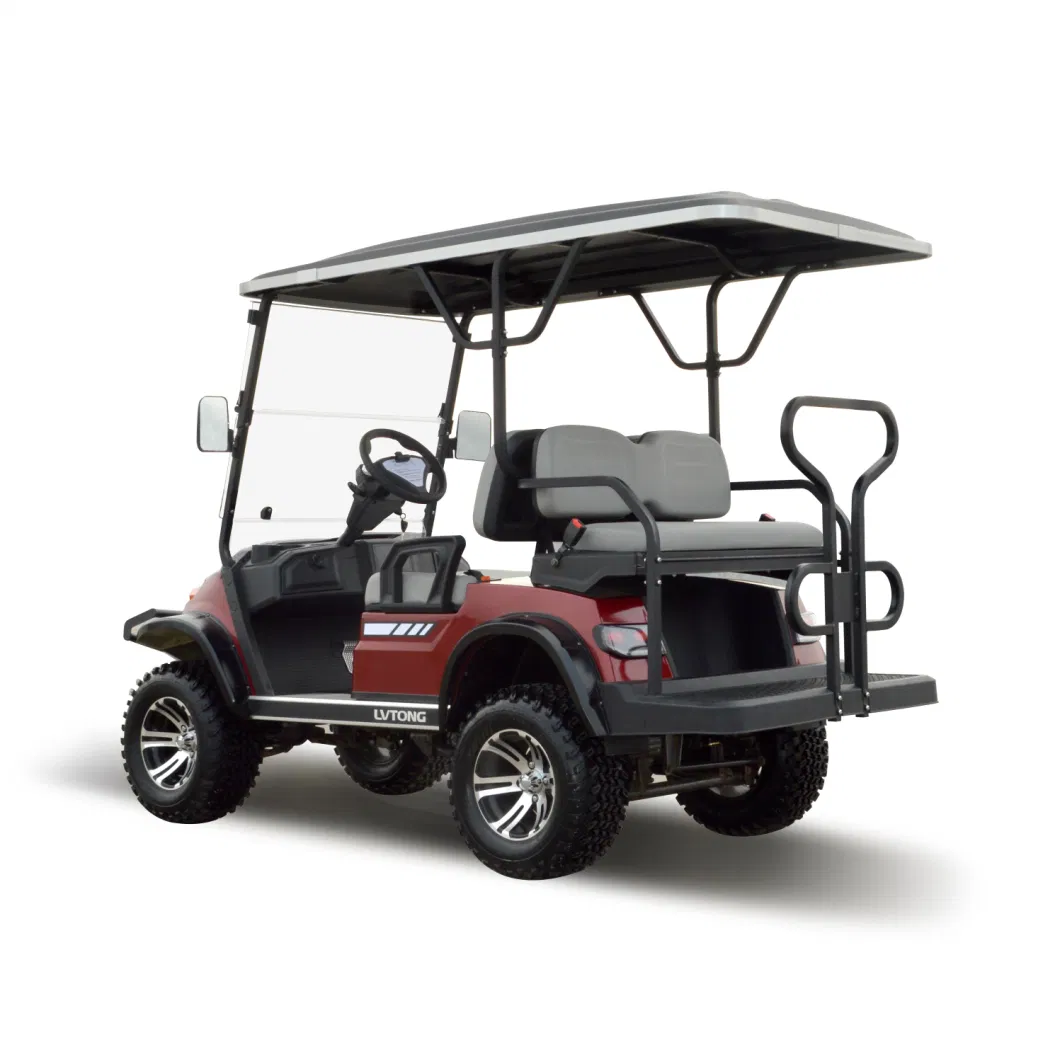 Lithium Battery Powered Fashion Shape Design Four-Wheeled 4 Passengers Vehicle Golf Cart (LT-A827.2+2G)