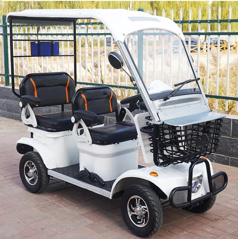 Passenger and Cargo Adult Hot Sales 4 Wheels Electric Quadricycle Passenger and Cargo Adult