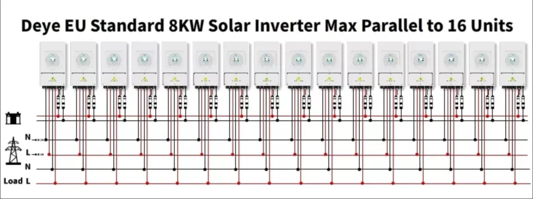 Deye Sun-12K-Sg04lp3-EU 12000W Hybrid Inverter 3 Phase 8kw 10kw 12 Kw Home Three Phase Electric Solar System