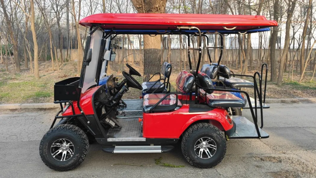 Four-Wheeled Gas Golf Cart Electric Vehicle with Roof Golf Car Competitive Price