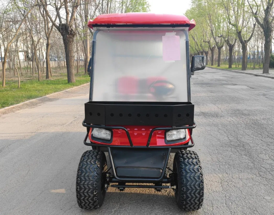 Four-Wheeled Gas Golf Cart Electric Vehicle with Roof Golf Car Competitive Price