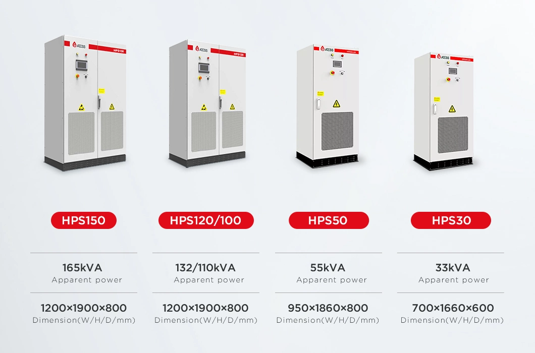 Atess Storage Hybrid Solar Energy System 30000W 150000W for Commercial