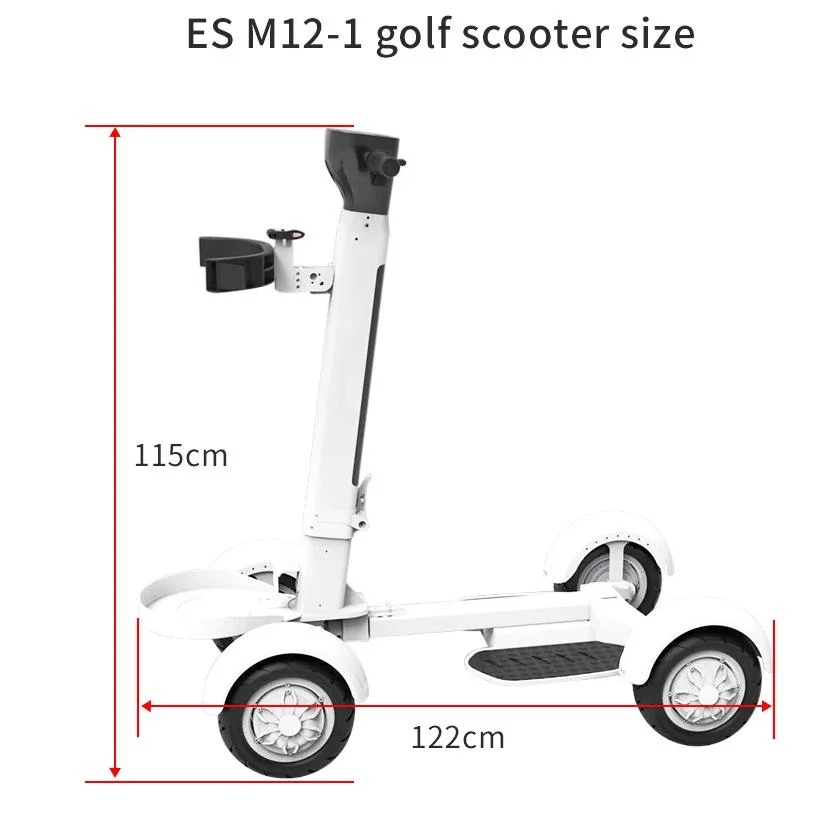 Golf E Skateboard Electric Scooter with Golf Bag Holder Golf Scooter 4 Wheels