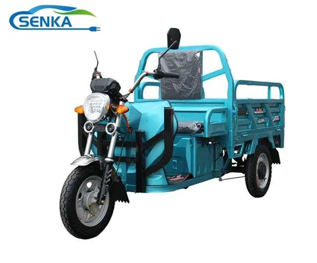 Senka Cheap Human Loader 3 Wheeled Motorcycle Agricultural Cargo Tricycle Motor Trike Electric Vehicle