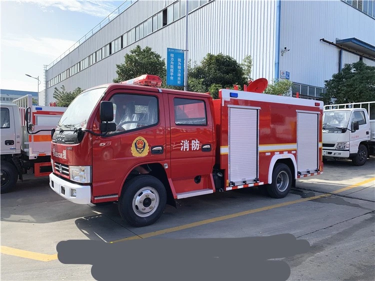 Factory Direct Sales DFAC 4X2 Double Row Cab 3000 Liters Water Tanker Fire Fighting Trucks Used Cars Special Vehicle Made in China