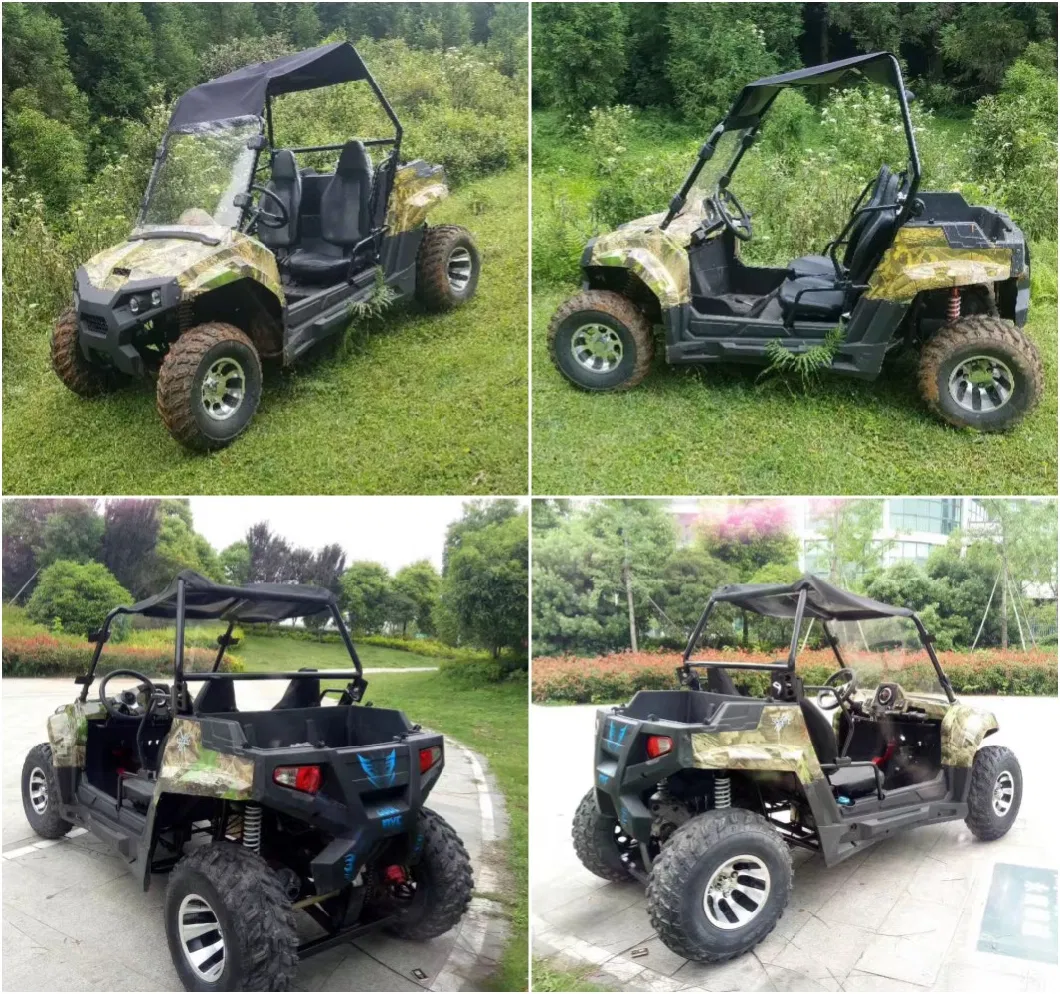New Material Reinforced Steel Frame 60V 1500W off-Road Gasoline Vehicle ATV 4X4 Electric UTV with Top10 Inch Aluminum Wheels
