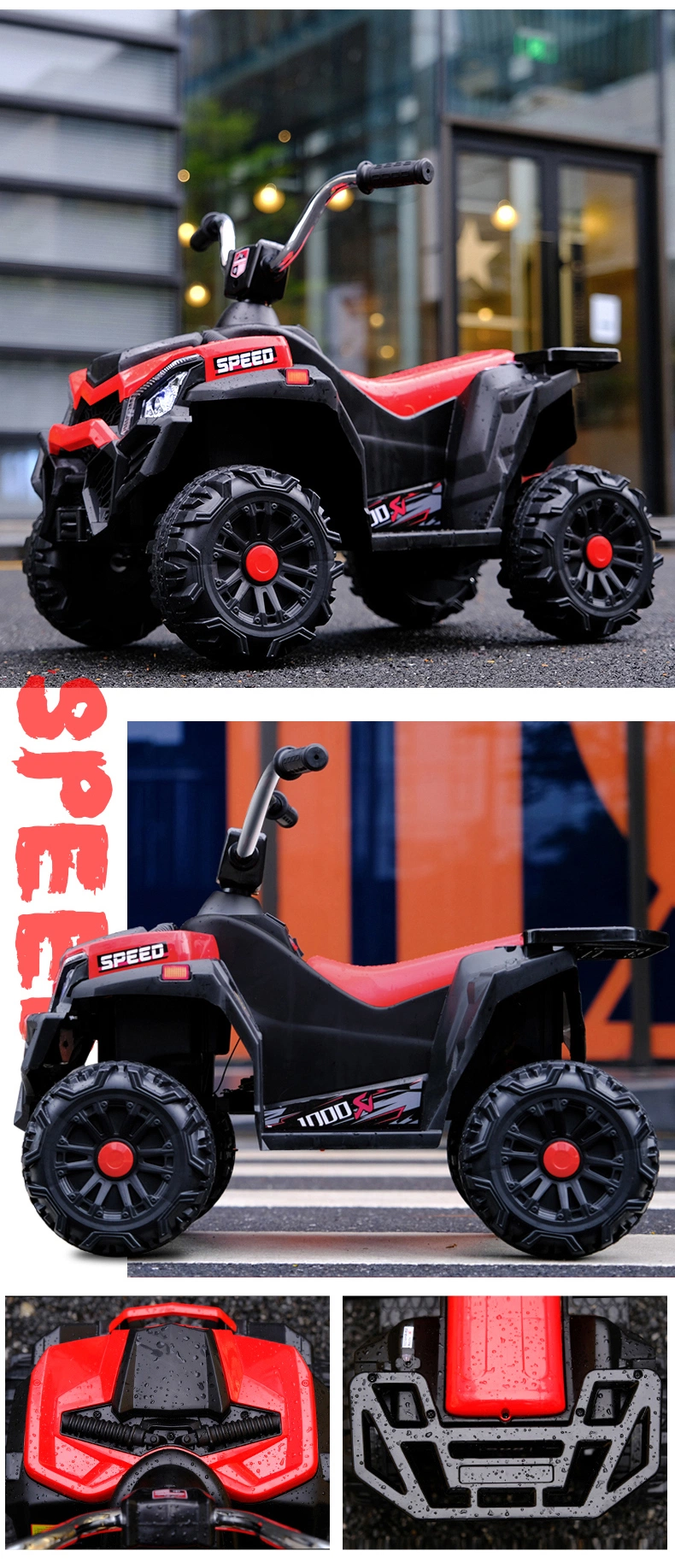 Large Children&prime; S Electric Four-Wheel off-Road Vehicle ATV