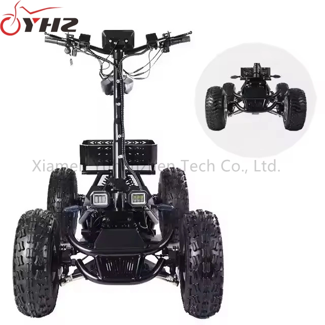 Four Drive 6000W Electric ATV off-Road 4-Wheel Foldable Scooter with Lithium Battery