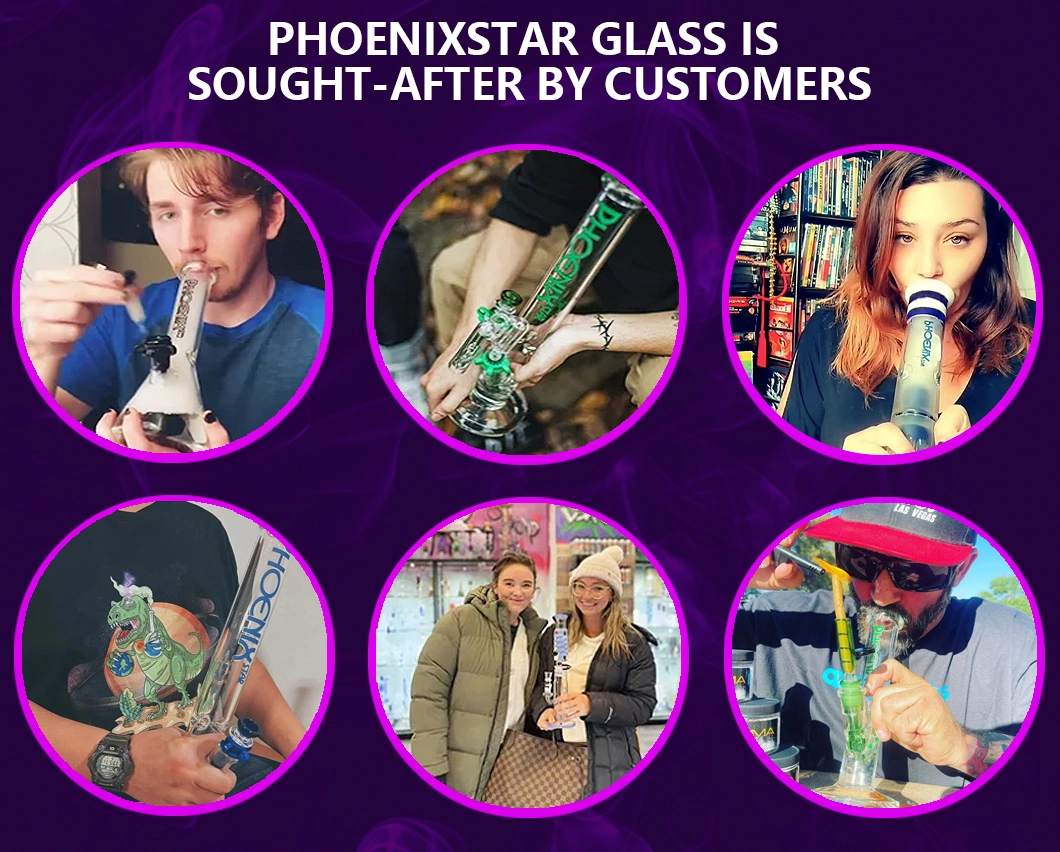 Phoenix Factory Wholesale 22 Inches Quadruple Tall Glycerin Coil Freezable Beaker Hookah Glass Smoking Water Pipe