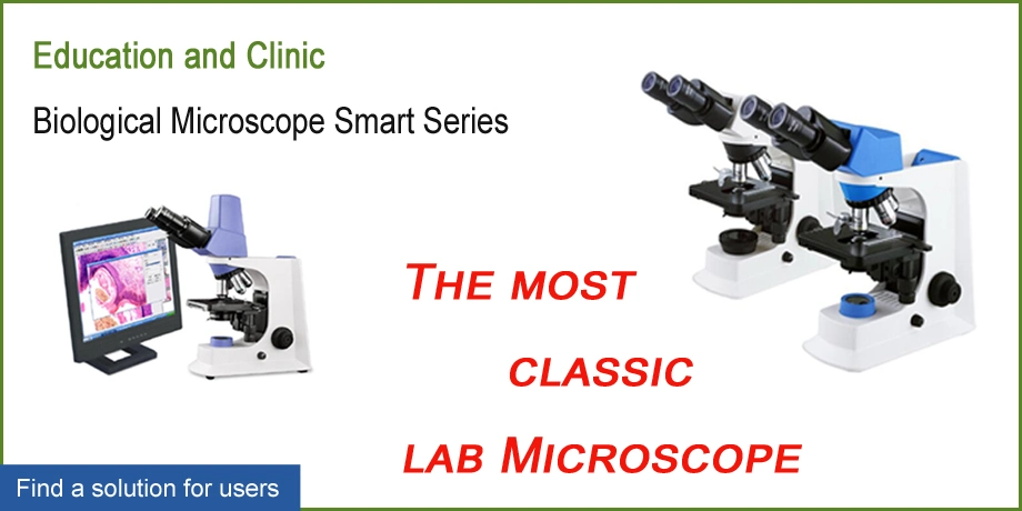 Laboratory Quadruple Nosepiece Biological Microscope Factory Price for Smart-3LED