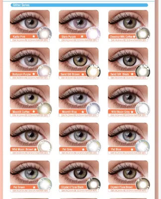 Customized Color Contact Lens Prescription Colored Cosmetic Contacts 14.5mm Eye Lenses for Cosplay, Party