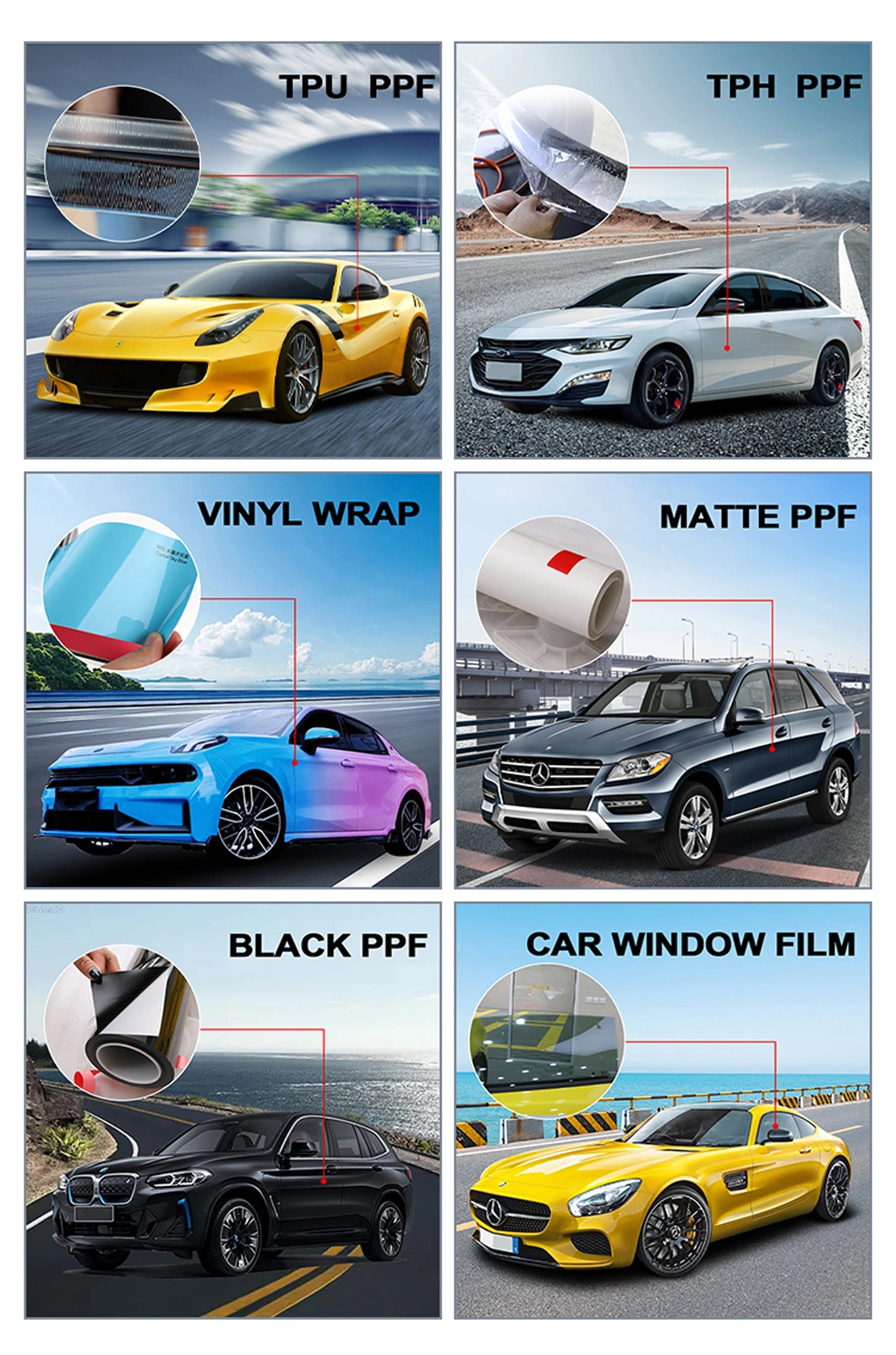 Good Quality 1.52*30m Car Window Tint Film Sun Control Heat Rejection Nano Ceramic Photochromic Car Window Tint Film