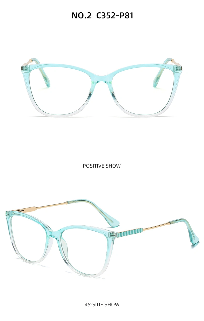 New Anti-Blue Tr90 Fashion Glasses Frame Female Spot Spring Feet