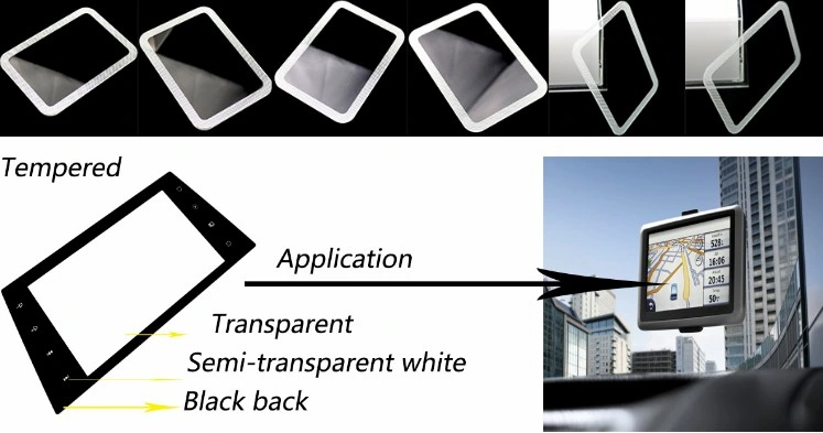 Marine Electronic Display Tempered Glass Cover Lens with Anti Glare Coating