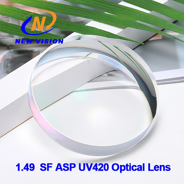 1.499 Semi Finished Asperical UV420 Blue Cut Hmc Green Optical Lens
