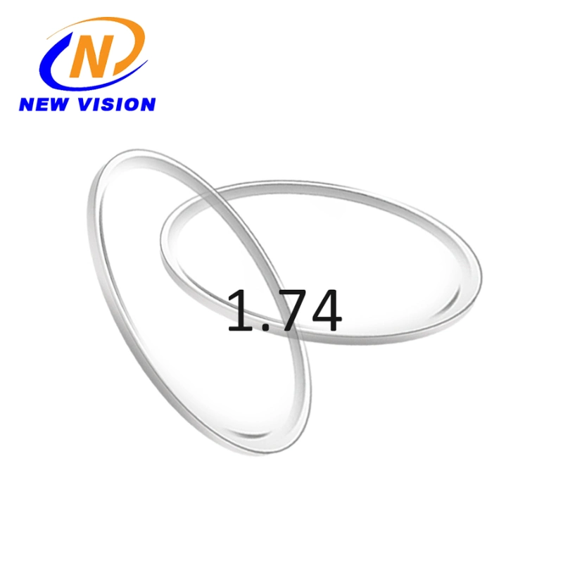 1.74 Semi Finished Aspherical Optical Lens; Ultra-Thin Resin Lens