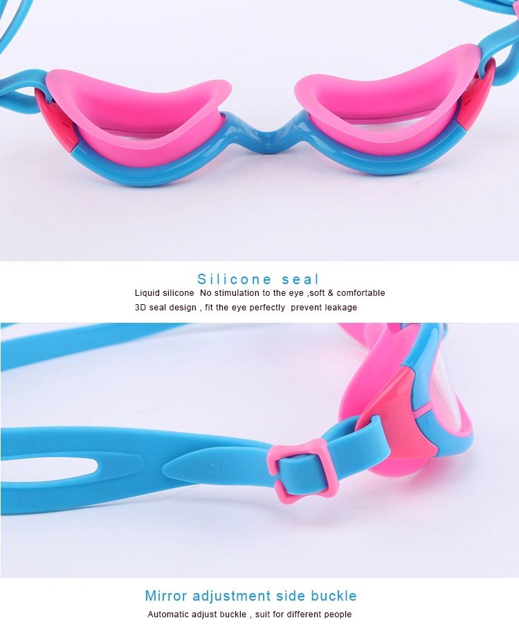 Junior Swimming Goggles Mirror Coating Anti-Fog PC Lens